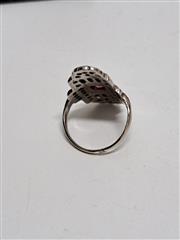 Vintage Rubellite Tourmaline Lady's Stone & Diamond Ring